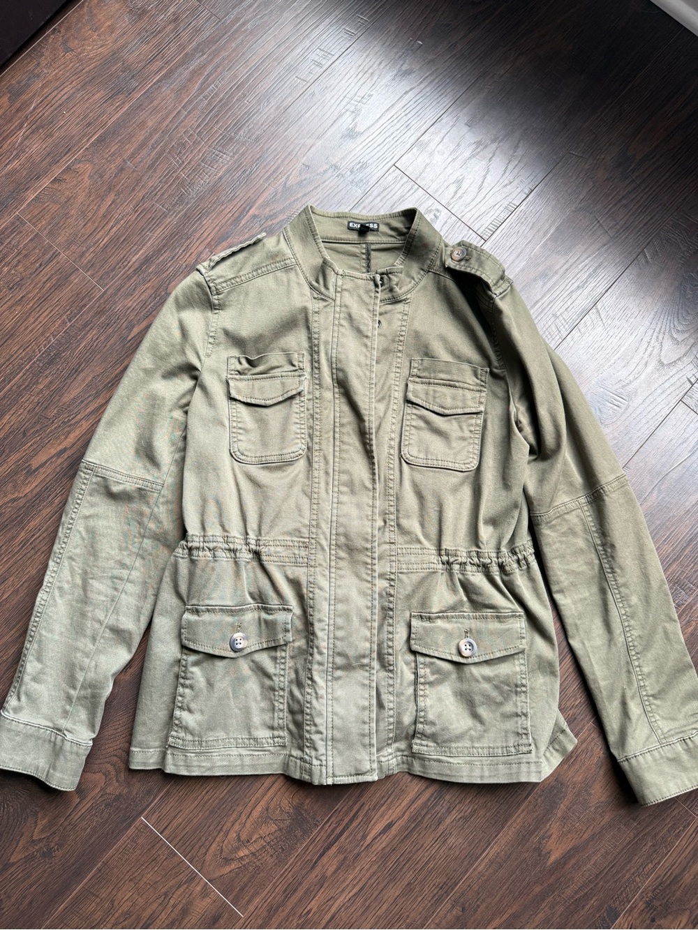 Express Olive Military Field Jacket